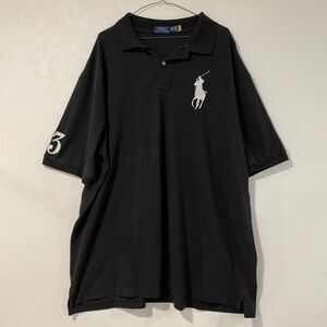 Polo Ralph Lauren Big Pony Polo Shirt Black 3XLT 3XL Tall Short Sleeve
